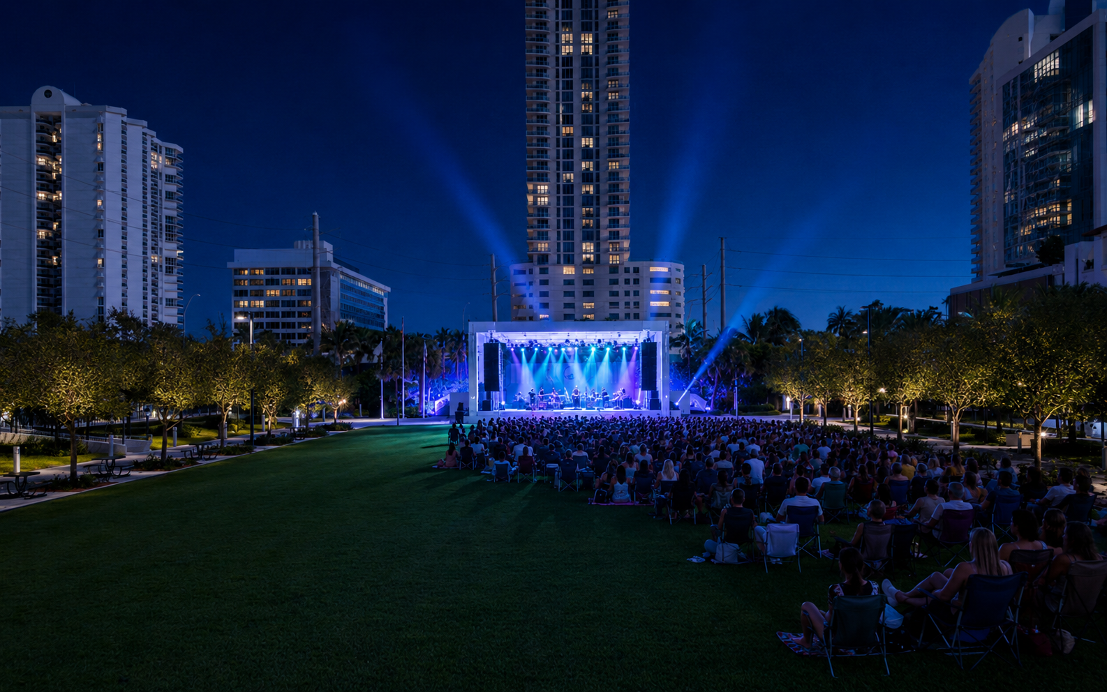 Gateway Park transformed into a large live event experience